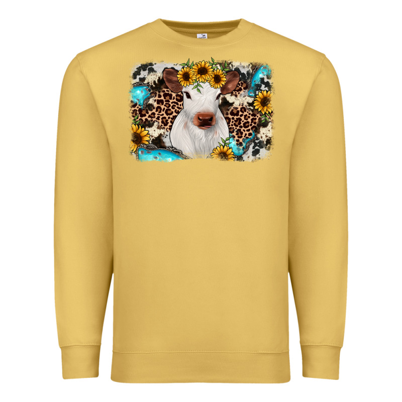 Cowhide Leopard Calf Premium Sweatshirt by RanaPortraitStore | Teevron
