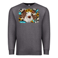 Charcoal Heather cowhide leopard calf Premium Sweatshirt - RanaPortraitStore