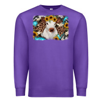 Purple cowhide leopard calf Premium Sweatshirt - RanaPortraitStore