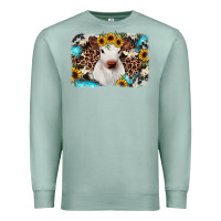 Seafoam cowhide leopard calf Premium Sweatshirt - RanaPortraitStore
