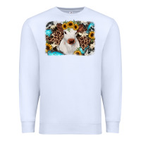 White cowhide leopard calf Premium Sweatshirt - RanaPortraitStore