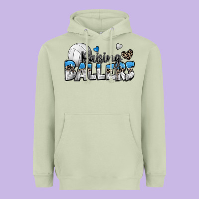 Raising Ballers Volleyball Heavyweight Hoodie Designed By Zillion Design Studio