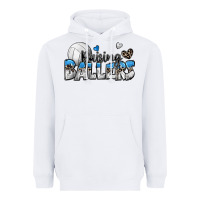 White raising ballers volleyball Heavyweight Hoodie - Zillion Design Studio