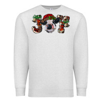 Oatmeal Heather christmas joy with heifer cow Premium Sweatshirt - RanaPortraitStore