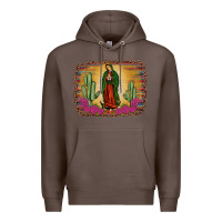 Coffee western our lady of guadalupe Premium Hoodie - JahusDesignShop