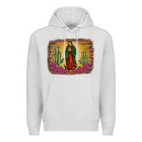 Dove Grey western our lady of guadalupe Premium Hoodie - JahusDesignShop