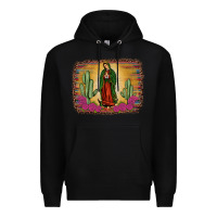 Black western our lady of guadalupe Premium Hoodie - JahusDesignShop