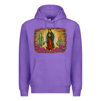 Purple western our lady of guadalupe Premium Hoodie - JahusDesignShop