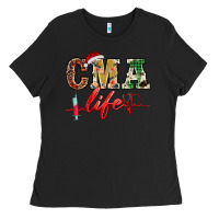 Black christmas certified medical assistant life Ladies Tee - BarkalooDesign