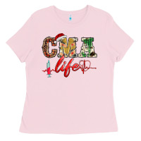 Bubblegum Pink christmas certified medical assistant life Ladies Tee - BarkalooDesign