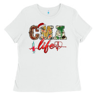 White christmas certified medical assistant life Ladies Tee - BarkalooDesign