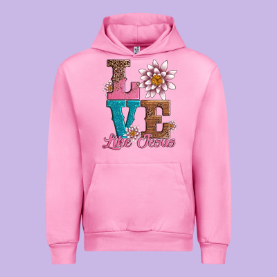 Valentines Day Love Like Jesus Urban Hoodie Designed By Adodesignshop