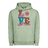 Pigment Oil Green valentines day love like jesus Urban Hoodie - AdoDesignShop
