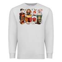 Dove Grey harry coffee cups Premium Sweatshirt - Zillion Design Studio
