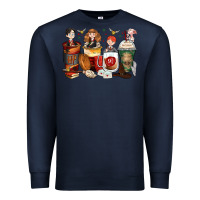 Navy harry coffee cups Premium Sweatshirt - Zillion Design Studio