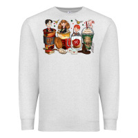Oatmeal Heather harry coffee cups Premium Sweatshirt - Zillion Design Studio