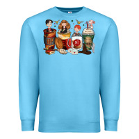 Ocean Blue harry coffee cups Premium Sweatshirt - Zillion Design Studio