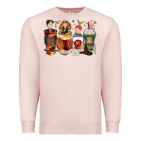 Pale Pink harry coffee cups Premium Sweatshirt - Zillion Design Studio