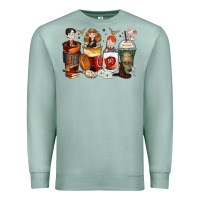 Seafoam harry coffee cups Premium Sweatshirt - Zillion Design Studio