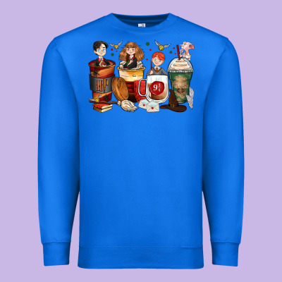Harry Coffee Cups Premium Sweatshirt Designed By Zillion Design Studio