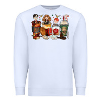 White harry coffee cups Premium Sweatshirt - Zillion Design Studio