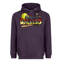 Plum raising ballers softball Heavyweight Hoodie - Zillion Design Studio