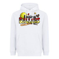 White raising ballers softball Heavyweight Hoodie - Zillion Design Studio