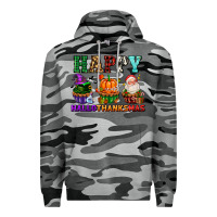 Slate Camo happy hallothanksmas with cupcakes Premium Hoodie - AdoDesignShop