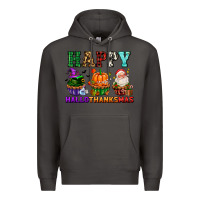 Smoke happy hallothanksmas with cupcakes Premium Hoodie - AdoDesignShop
