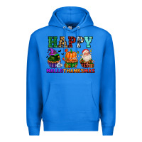 True Royal happy hallothanksmas with cupcakes Premium Hoodie - AdoDesignShop