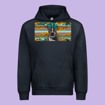 Pittbull License Plate Urban Hoodie Designed By Artiststas