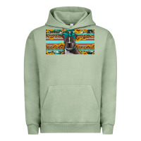 Pigment Oil Green pittbull license plate Urban Hoodie - Artiststas