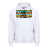 White pittbull license plate Urban Hoodie - Artiststas