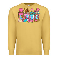 Antique Gold valentine's day coffee cups Premium Sweatshirt - Zillion Design Studio
