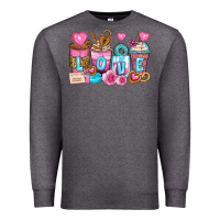Charcoal Heather valentine's day coffee cups Premium Sweatshirt - Zillion Design Studio