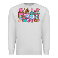 Dove Grey valentine's day coffee cups Premium Sweatshirt - Zillion Design Studio