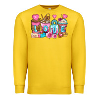 Lemon valentine's day coffee cups Premium Sweatshirt - Zillion Design Studio