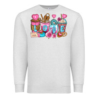 Oatmeal Heather valentine's day coffee cups Premium Sweatshirt - Zillion Design Studio
