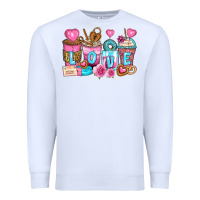 White valentine's day coffee cups Premium Sweatshirt - Zillion Design Studio