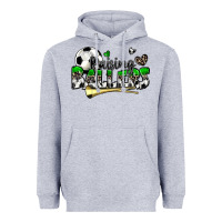 Heather Grey raising ballers soccer Heavyweight Hoodie - Zillion Design Studio