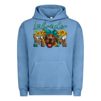 Pigment Pebble Blue labrador mom Urban Hoodie - Artiststas