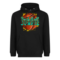 Black basketball junkie Heavyweight Hoodie - texasbilliewilder