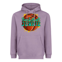 Lavender basketball junkie Heavyweight Hoodie - texasbilliewilder