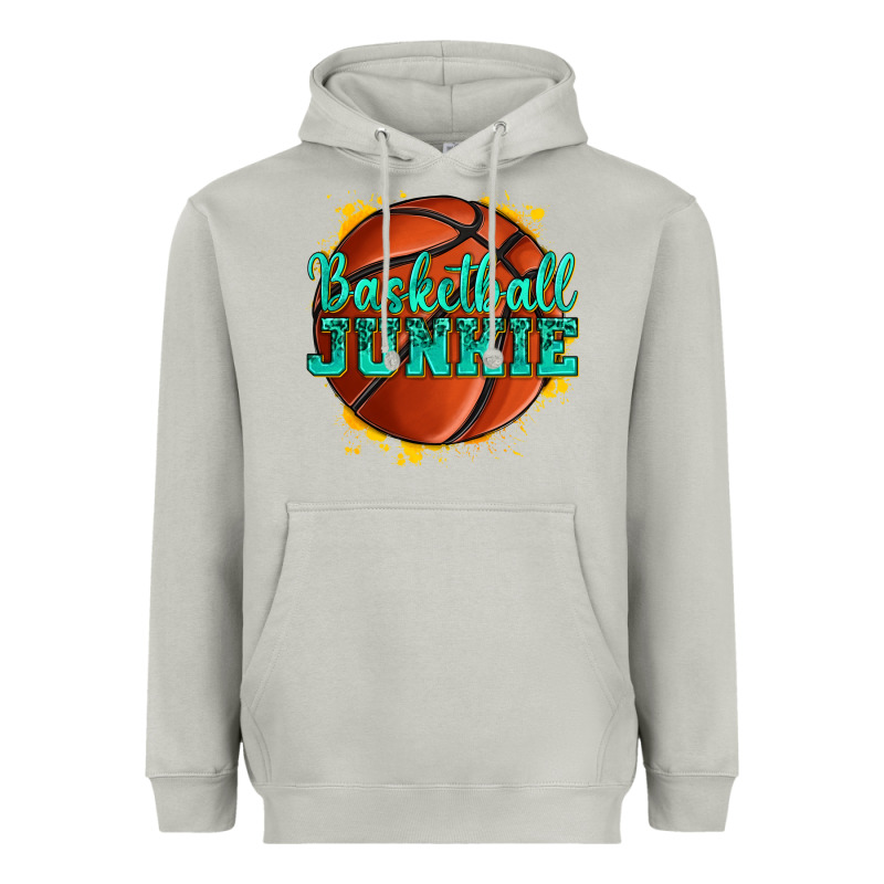 Basketball Junkie Heavyweight Hoodie by texasbilliewilder | Teevron