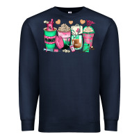 Navy pharmacy coffee cups Premium Sweatshirt - Zillion Design Studio