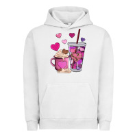Pigment Lunar Rock valentines day heart coffe Urban Hoodie - AdoDesignShop