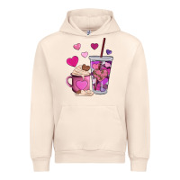 Sandshell valentines day heart coffe Urban Hoodie - AdoDesignShop