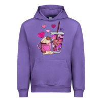 Tulip valentines day heart coffe Urban Hoodie - AdoDesignShop
