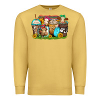 Antique Gold heifers coffee cups Premium Sweatshirt - Zillion Design Studio