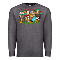 Charcoal Heather heifers coffee cups Premium Sweatshirt - Zillion Design Studio